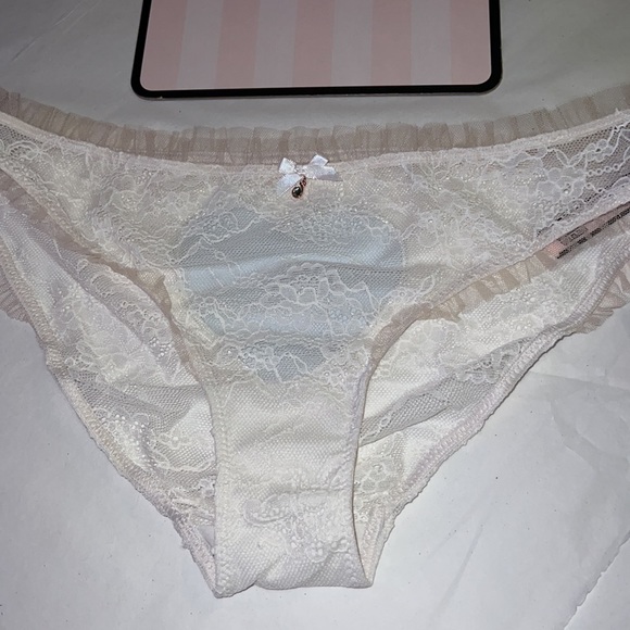 (M) BRIDE HEART Victoria’s Secret Ruffle Cheekini Panty Dream Angels - Picture 5 of 12